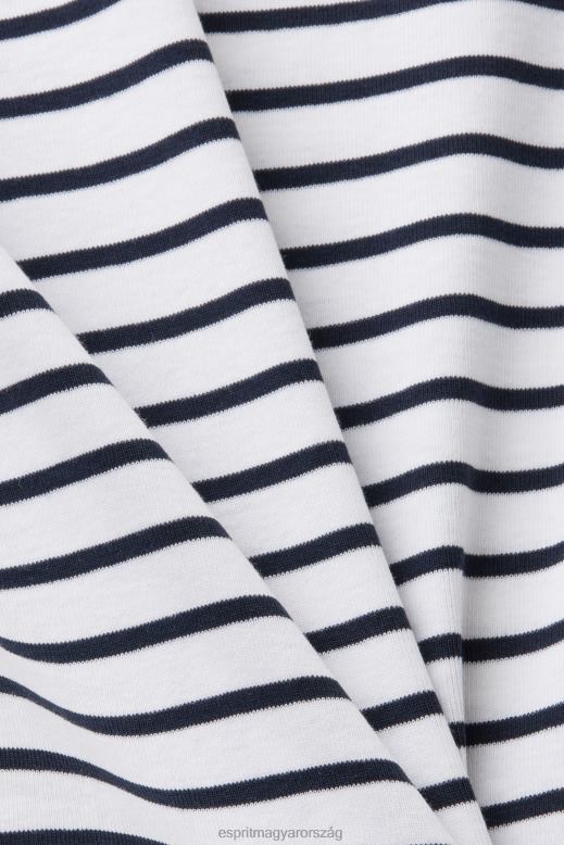 Esprit hosszú ujjú felső csipkés nyakkal nők fehér hosszú ujj F8HN834