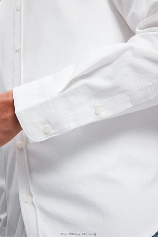 ESPRIT x Rest & Recreation kapszula oxford ing nők fehér ingek F8HN8471