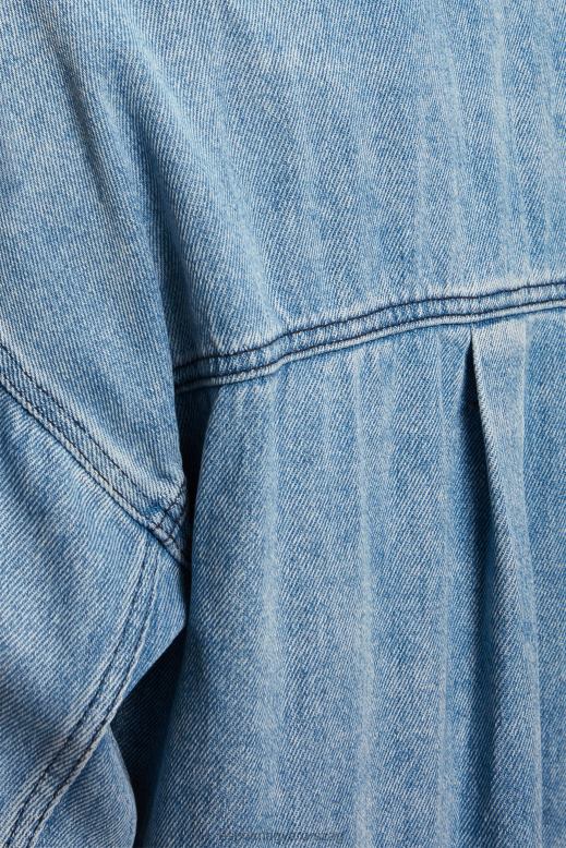 Esprit alkalmi farmer ing nők kék fényű mosás ingek F8HN8485