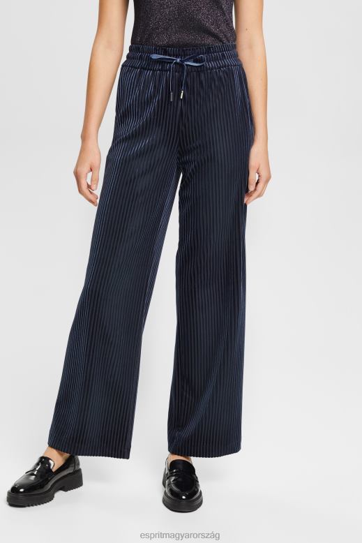 Esprit széles szabású csíkos kocogó nők haditengerészet kocogók F8HN8423