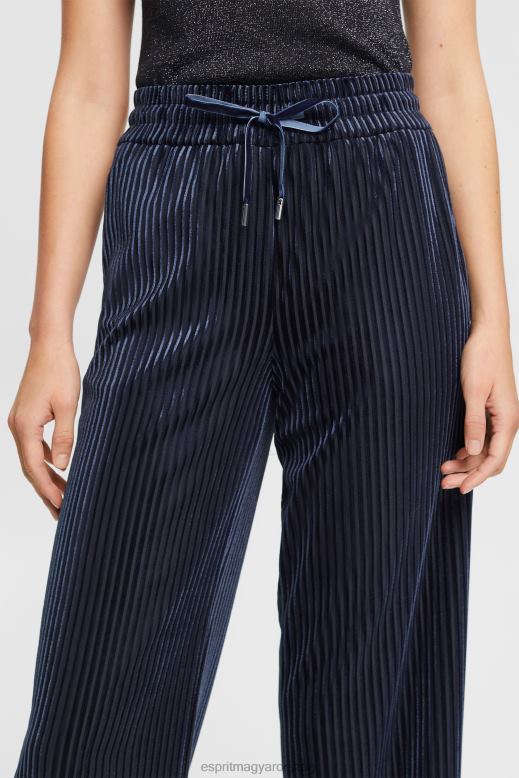 Esprit széles szabású csíkos kocogó nők haditengerészet kocogók F8HN8423