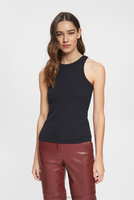 Esprit mellény felső nők fekete mellény F8HN831