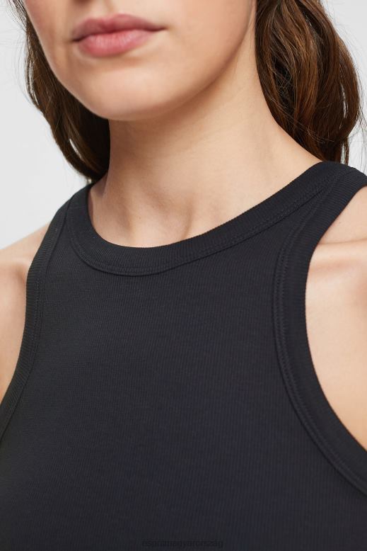 Esprit mellény felső nők fekete mellény F8HN831