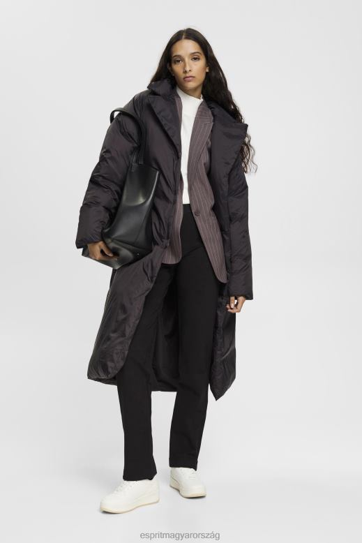 Esprit osztott szegélyű nadrág cipzárral nők fekete nadrág és nadrág F8HN8248