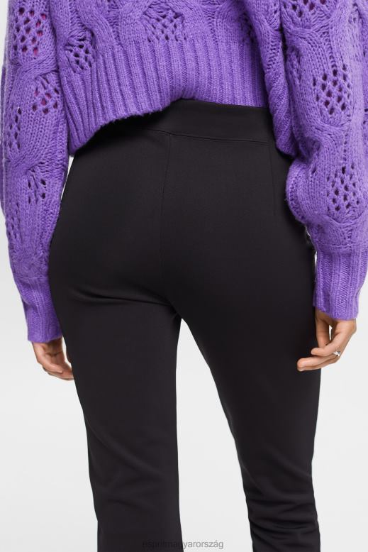 Esprit rúgni kiszélesedő nadrágot nők fekete nadrág és nadrág F8HN8440