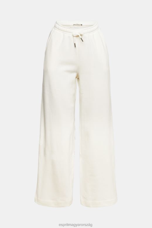 Esprit széles szárú melegítőnadrág nők törtfehér nadrág és nadrág F8HN8527