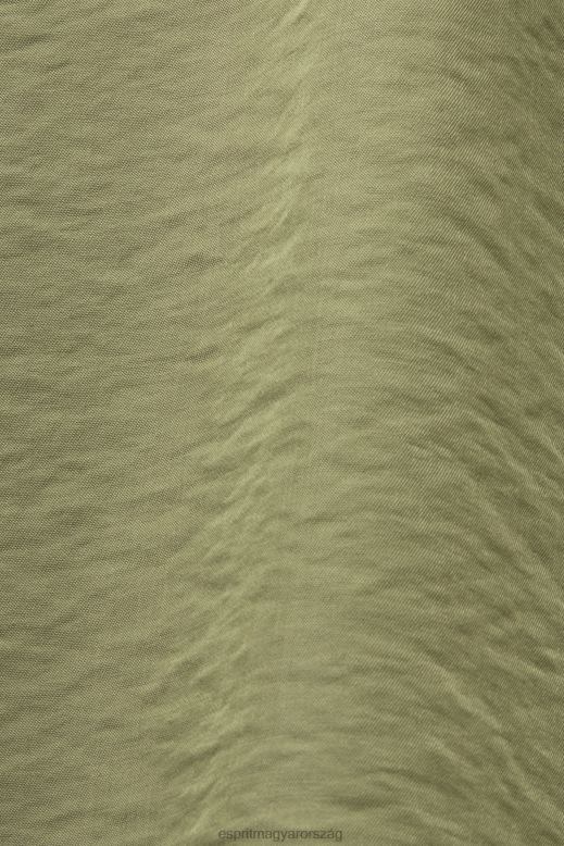 Esprit szatén széles szárú nadrág nők világos khaki nadrág és nadrág F8HN891