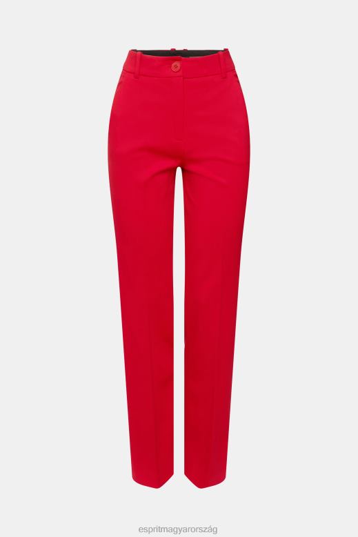 Esprit sztreccs magasra nyúló bootcut nadrág nők sötét vörös nadrág és nadrág F8HN8336
