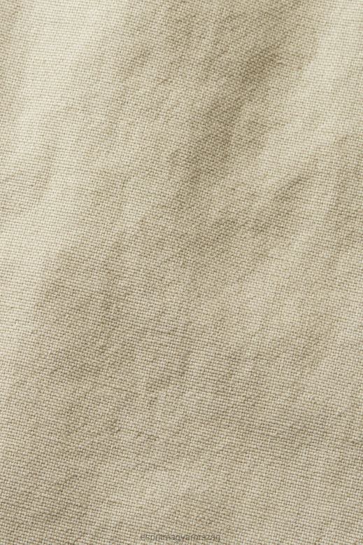 Esprit vegyes szövetből készült cargo nadrág tencellel nők poros zöld nadrág és nadrág F8HN8265