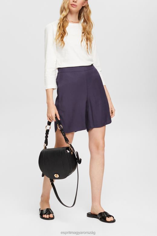 Esprit alkalmi pamut slub póló nők törtfehér pólók F8HN8539