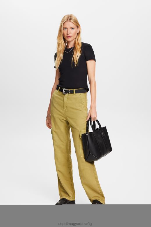 Esprit bordás jersey póló nők fekete pólók F8HN81