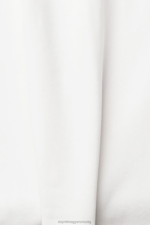 Esprit kétszínű póló nők törtfehér pólók F8HN8393