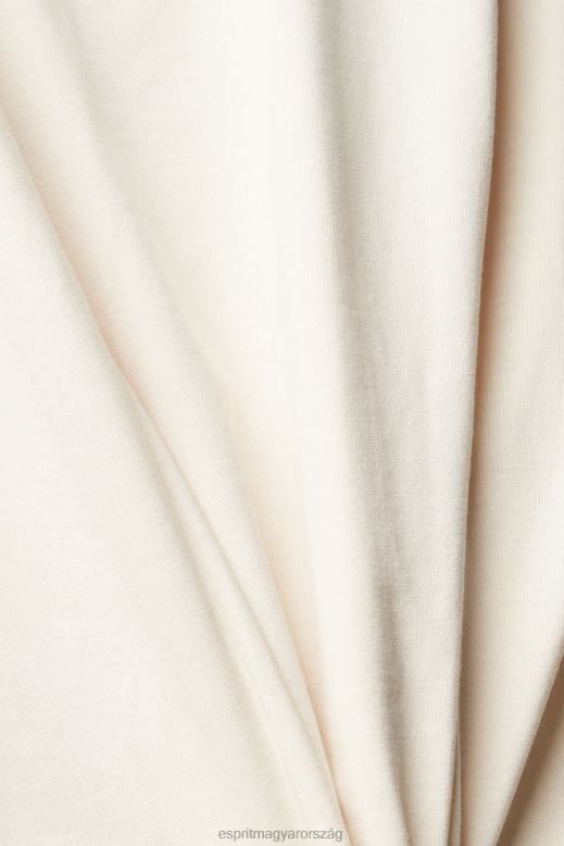 Esprit logós póló, tencel keverék nők meztelen pólók F8HN8441
