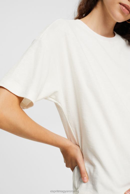 Esprit póló nők törtfehér pólók F8HN8545
