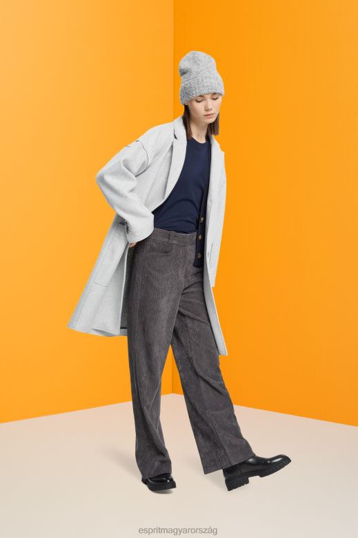 Esprit pamut nyakú póló nők haditengerészet pólók F8HN8459