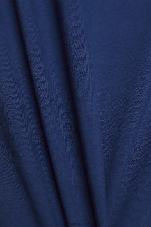 Esprit pamut póló nyomott logóval nők tinta pólók F8HN8145