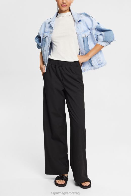 Esprit tencellel: szalaggalléros póló nők törtfehér pólók F8HN8562