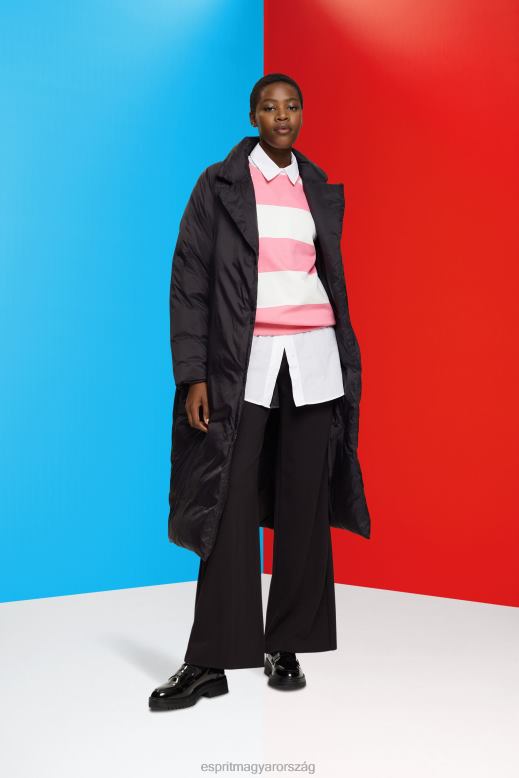 Esprit csíkos pulóver nők rózsaszín pulóverek és pulóverek F8HN8402