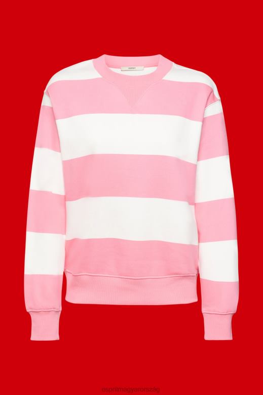Esprit csíkos pulóver nők rózsaszín pulóverek és pulóverek F8HN8402