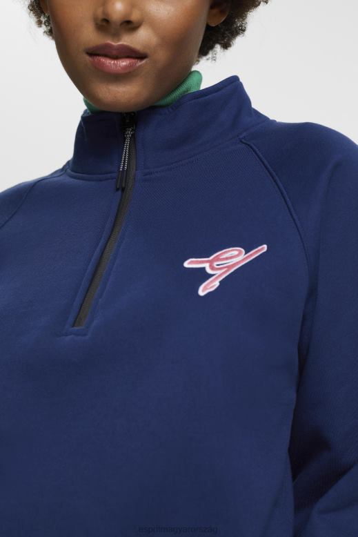 Esprit félcipzáras pulóver nők tinta pulóverek és pulóverek F8HN8162