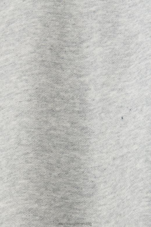 Esprit újrahasznosított: túlméretezett kapucnis pulcsi nők világos szürke pulóverek és pulóverek F8HN830