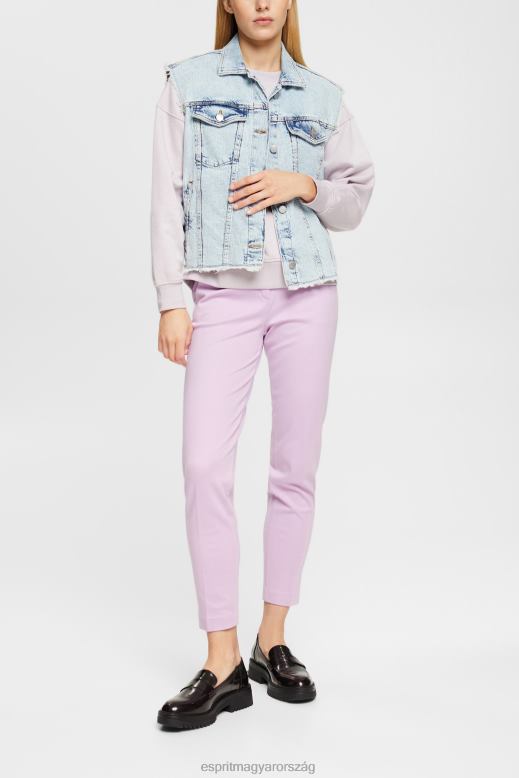 Esprit laza szabású pulóver nők levendula pulóverek és pulóverek F8HN8525