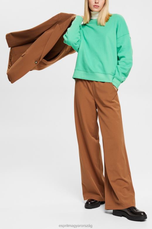 Esprit laza szabású pulóver nők zöld pulóverek és pulóverek F8HN8524