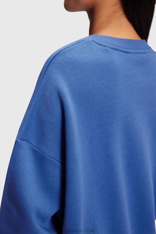 Esprit logóval nyomtatott pulóver nők kék pulóverek és pulóverek F8HN8464