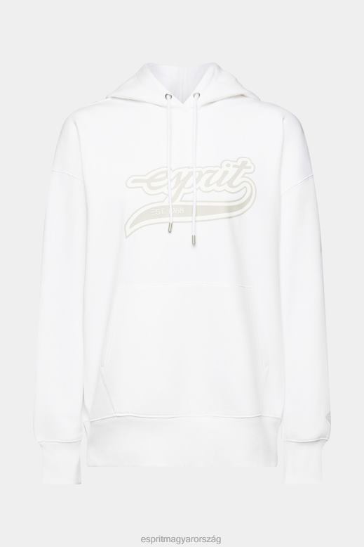 Esprit logóval nyomtatott pulcsi nők fehér pulóverek és pulóverek F8HN8168