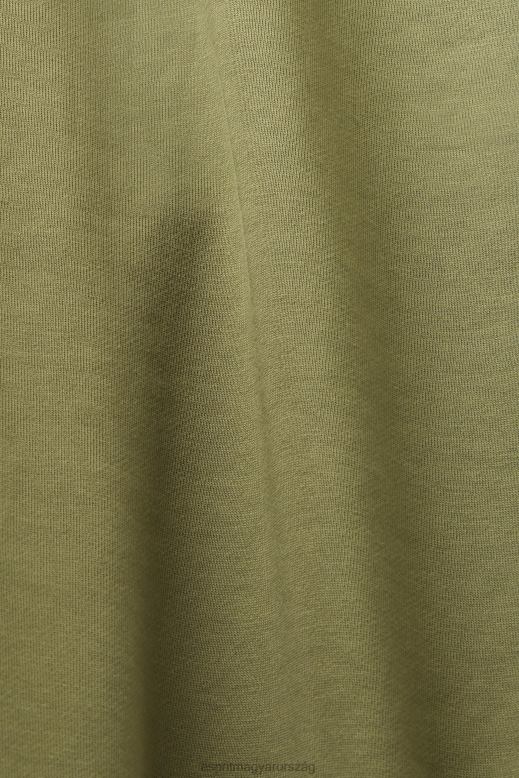 Esprit logóval nyomtatott pulcsi nők olajbogyó pulóverek és pulóverek F8HN8170