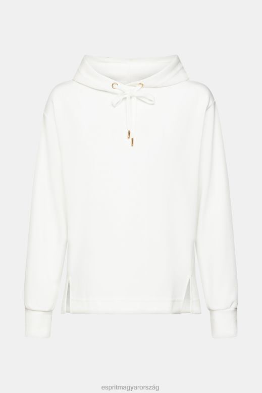 Esprit logóval nyomtatott pulcsi nők törtfehér pulóverek és pulóverek F8HN8558