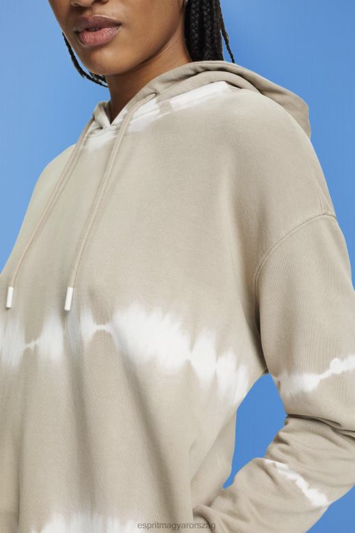 Esprit nyakkendőfestő pulcsi nők poros zöld pulóverek és pulóverek F8HN8296