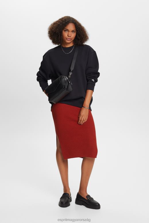 Esprit pamut keverékű pulóver nők fekete pulóverek és pulóverek F8HN827