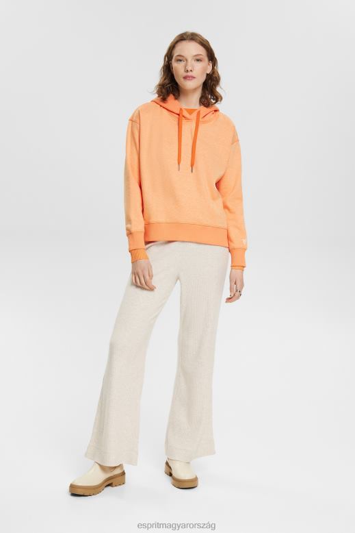 Esprit pulóver szívvel nők arany narancs pulóverek és pulóverek F8HN8353