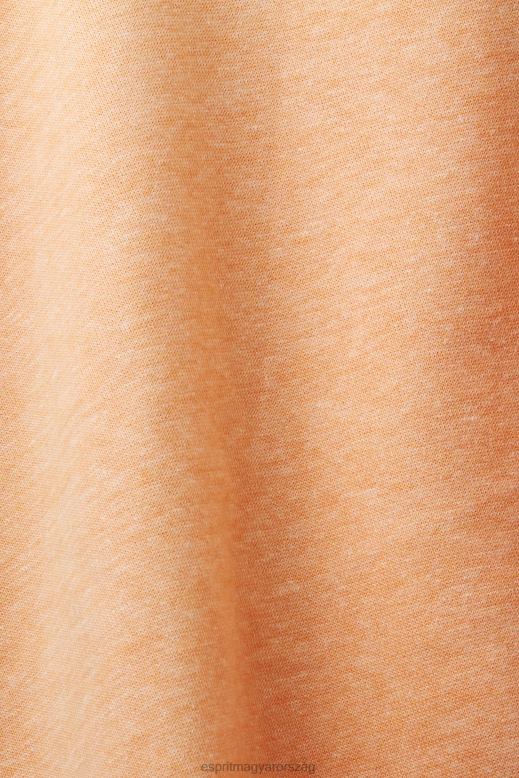 Esprit pulóver szívvel nők arany narancs pulóverek és pulóverek F8HN8353