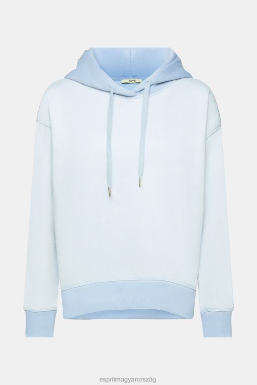 Esprit pulóver szívvel nők pasztell kék pulóverek és pulóverek F8HN8352