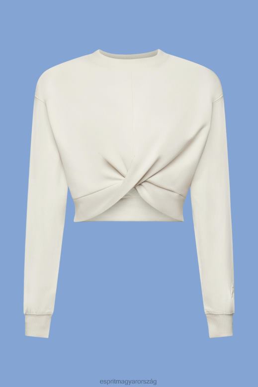 Esprit vágott csomó részletet pulóver nők világos szürkés pulóverek és pulóverek F8HN8218