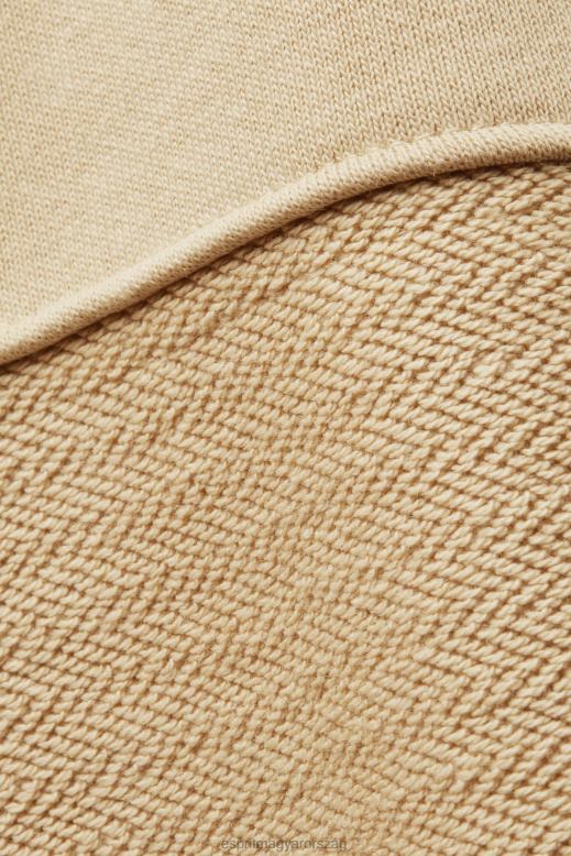 Esprit vágott patchwork kapucnis pulcsi nők homok pulóverek és pulóverek F8HN8289