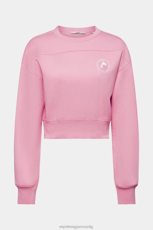 Esprit vágott pulóver nők rózsaszín pulóverek és pulóverek F8HN8157