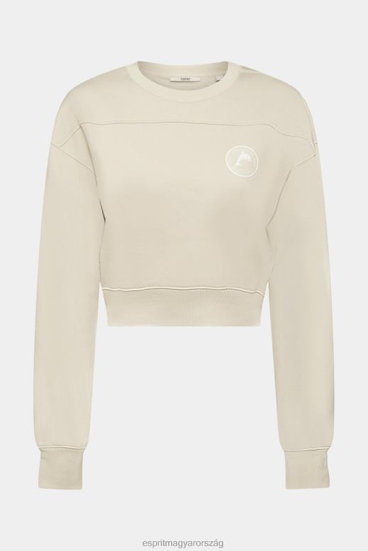 Esprit vágott pulóver nők világos szürkés pulóverek és pulóverek F8HN8154