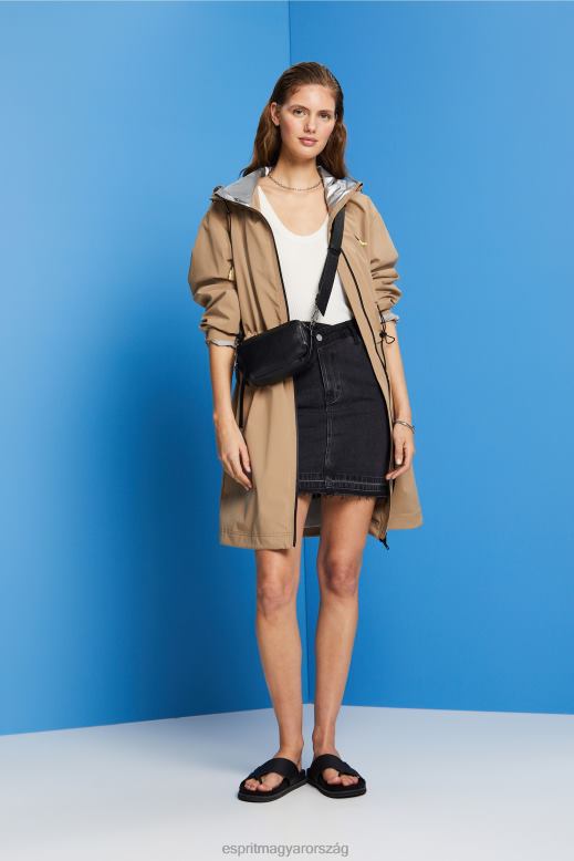 Esprit bordás, ujjatlan pulóver, vászonkeverék nők törtfehér pulóverek F8HN8108