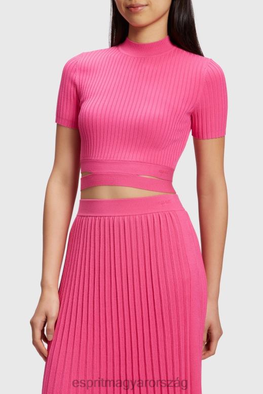 Esprit redőzött felső nők rózsaszín fukszia pulóverek F8HN8379