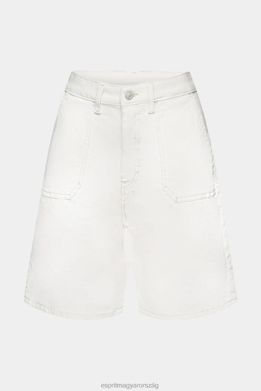 Esprit sokemeletes rövidnadrág nők törtfehér rövidnadrág F8HN8264