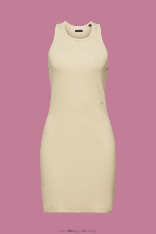 Esprit bordás dzsörzé ruha nők homok ruhák F8HN8286