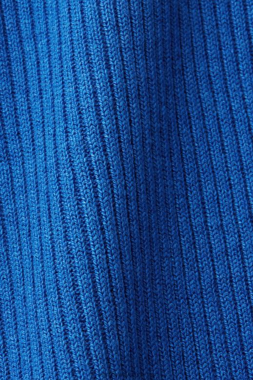 Esprit bordás kötött ruha, vászonkeverék nők élénk kék ruhák F8HN8112