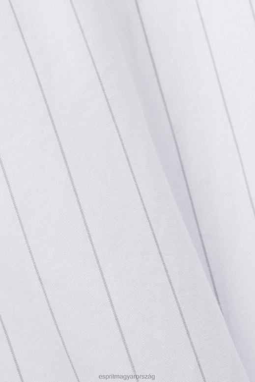 Esprit csíkos ingruha, 100% pamut nők fehér ruhák F8HN8277
