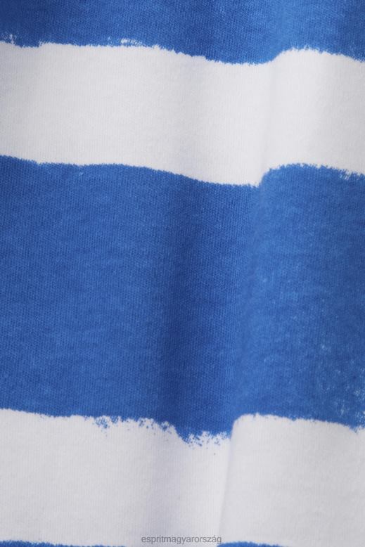 Esprit csíkos pólóruha nők fehér ruhák F8HN8182