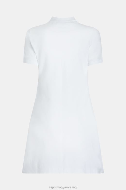 Esprit delfin tenisz klub klasszikus pólóruha nők fehér ruhák F8HN8505