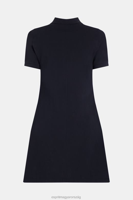Esprit delfin tenisz klub klasszikus pólóruha nők fekete ruhák F8HN8504