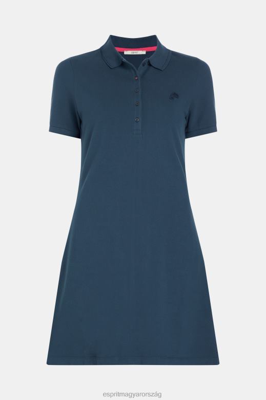 Esprit delfin tenisz klub klasszikus pólóruha nők haditengerészet ruhák F8HN8506